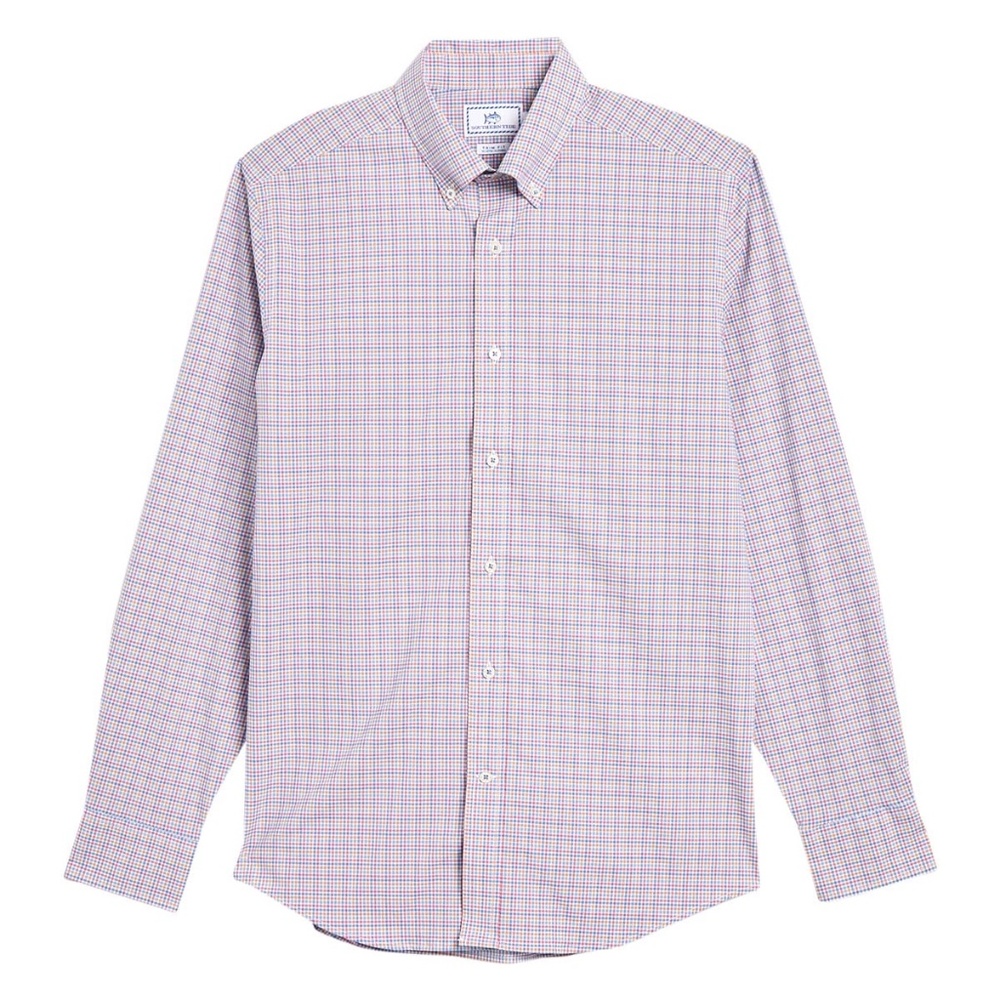 SOUTHERN TIDE Check Print Sport Fit Button Shirt